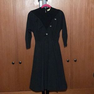 Vintage Black dress 1950’s XS
